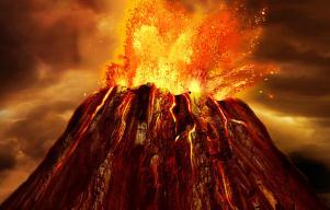 地球火山为什么会爆发，地底压力小致使岩浆产生化学反应（积蓄爆发）
