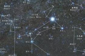 天狼星位于什么星座，位于大犬座/冬季最亮的星星（离太阳最近恒星）