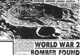 月球上的轰炸机，二战美军轰炸机惊现月球（神秘消失）